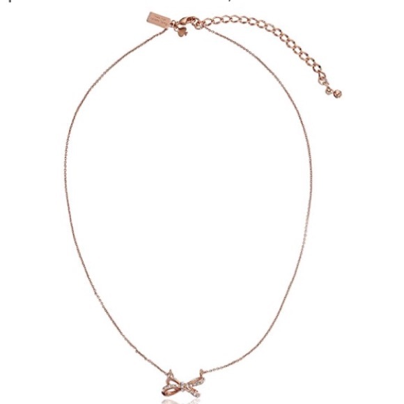 kate spade Jewelry - Kate Spade Tied Up Pave Bow Necklace